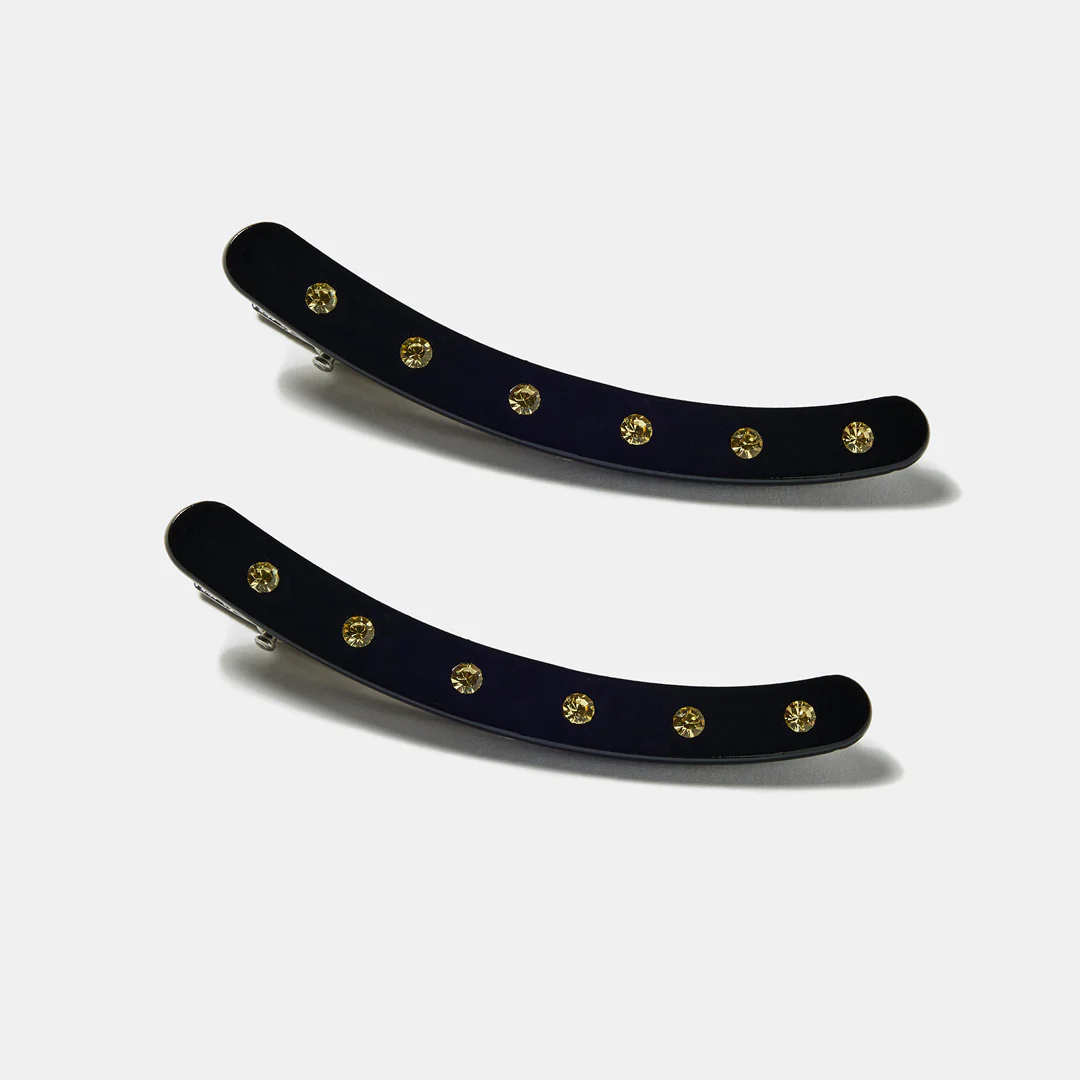 Allie Clips in Large Black