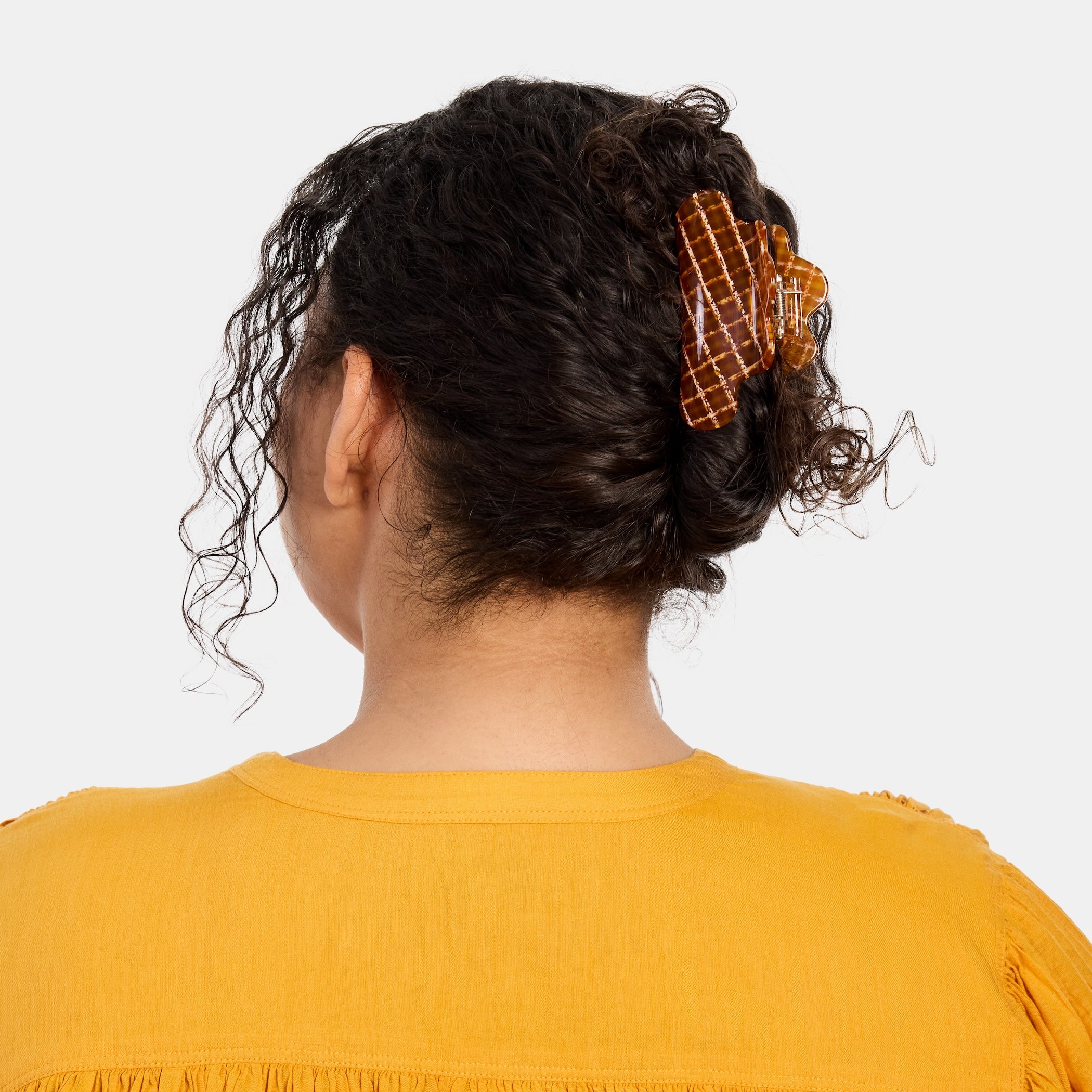 Baby Nimbus Claw in Caramel Plaid - Image 2