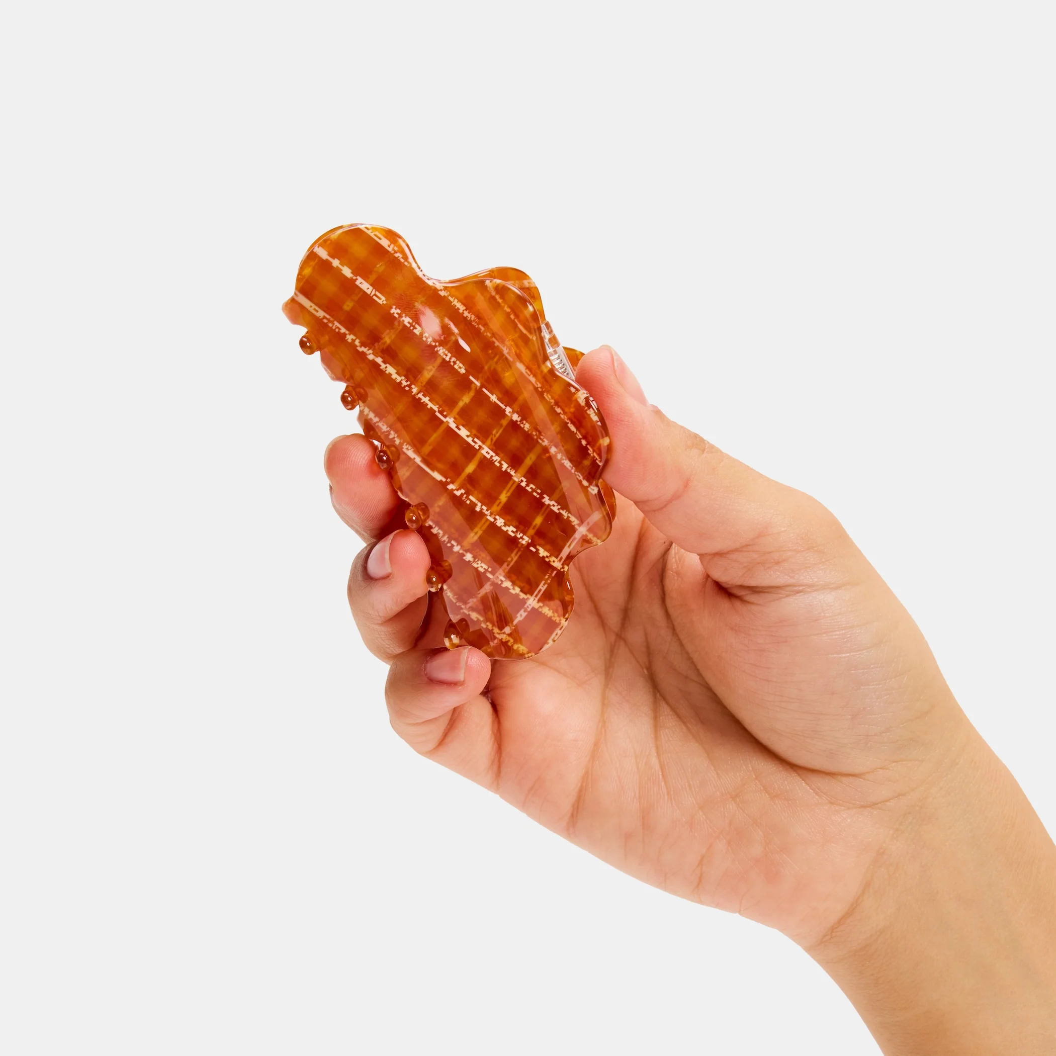 Baby Nimbus Claw in Caramel Plaid - Image 3