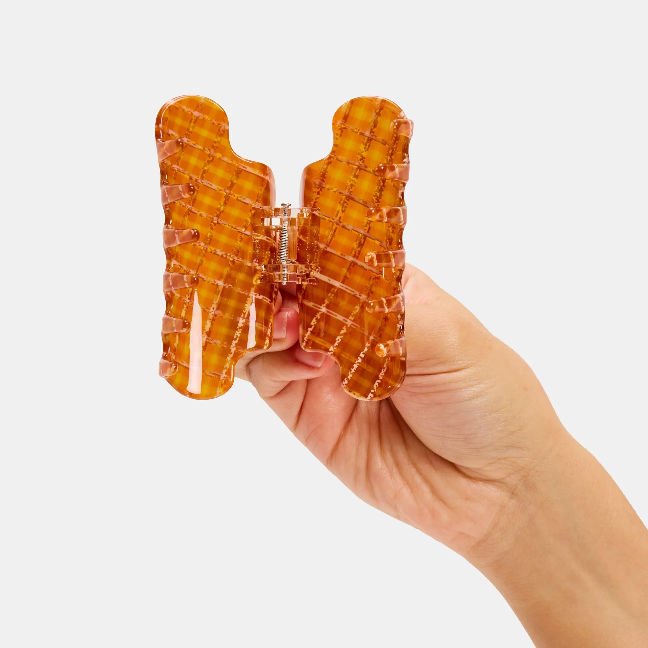 Baby Nimbus Claw in Caramel Plaid - Image 4