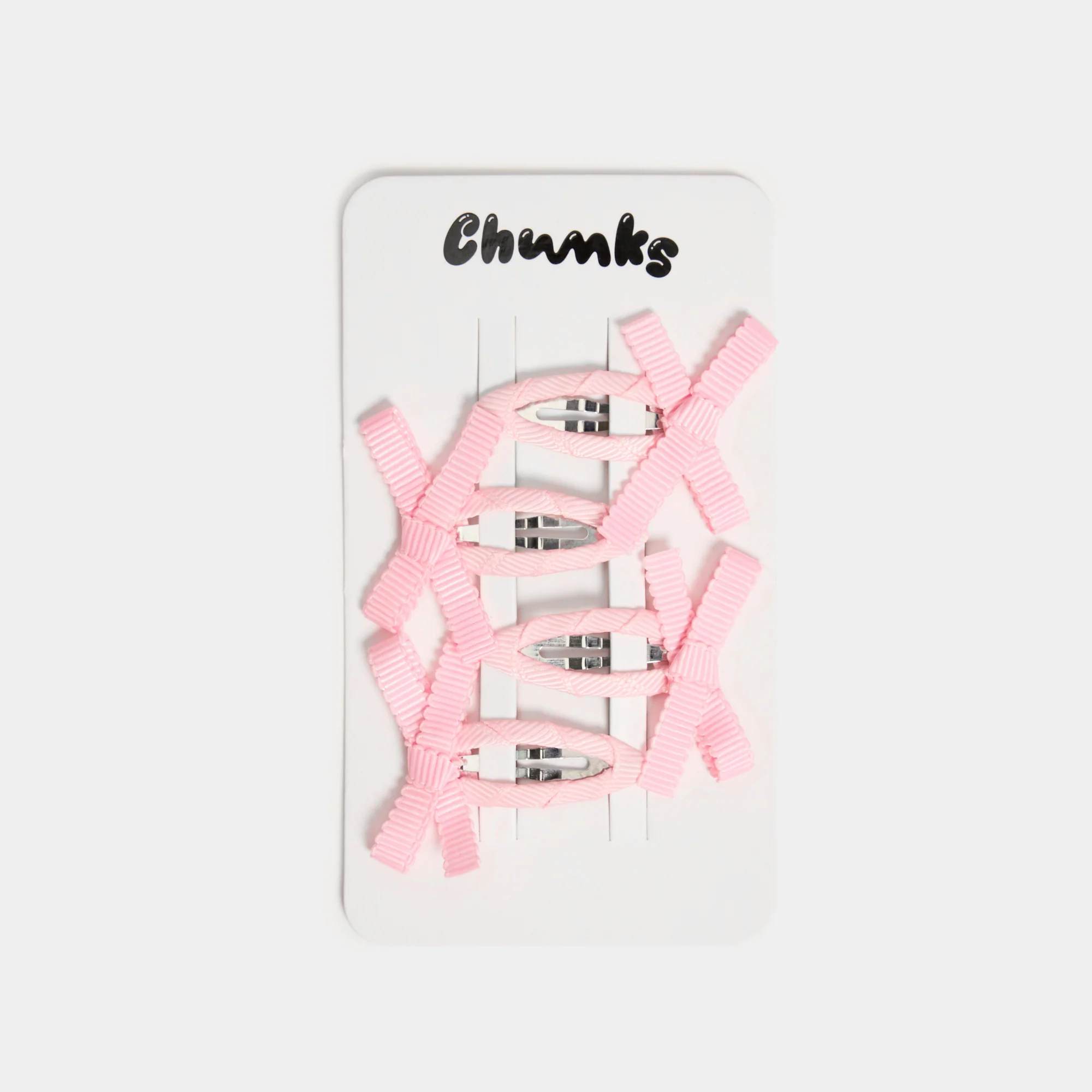 Bow Snap Clips in Blush - Image 4