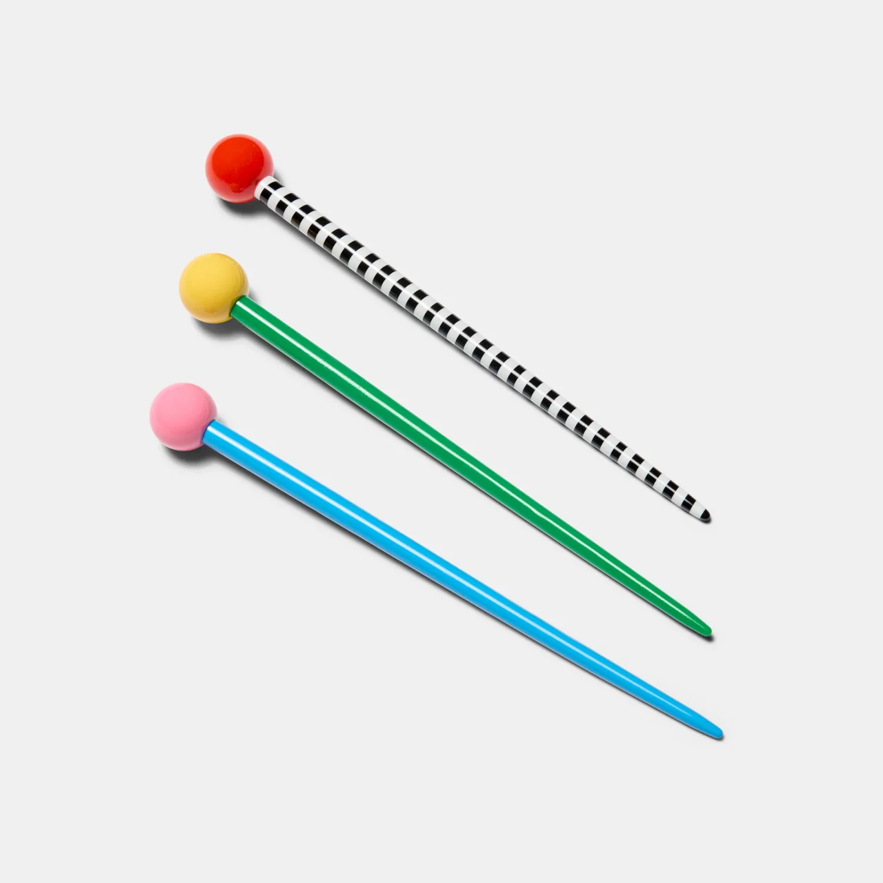 Gum Ball Hair Stick in Kelly + Lemon - Image 4