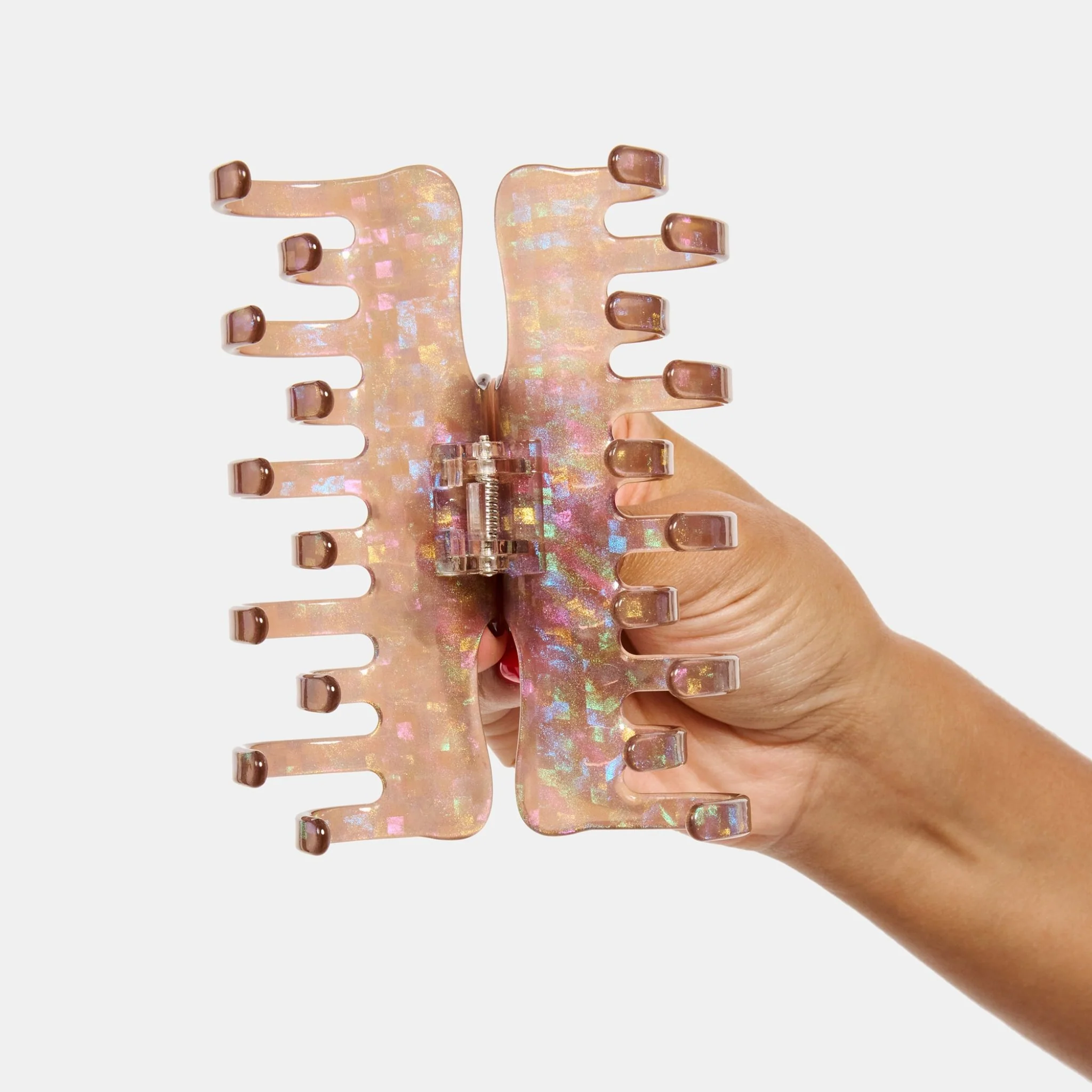 Jojo Claw in Large Hazel Sparkle - Image 4
