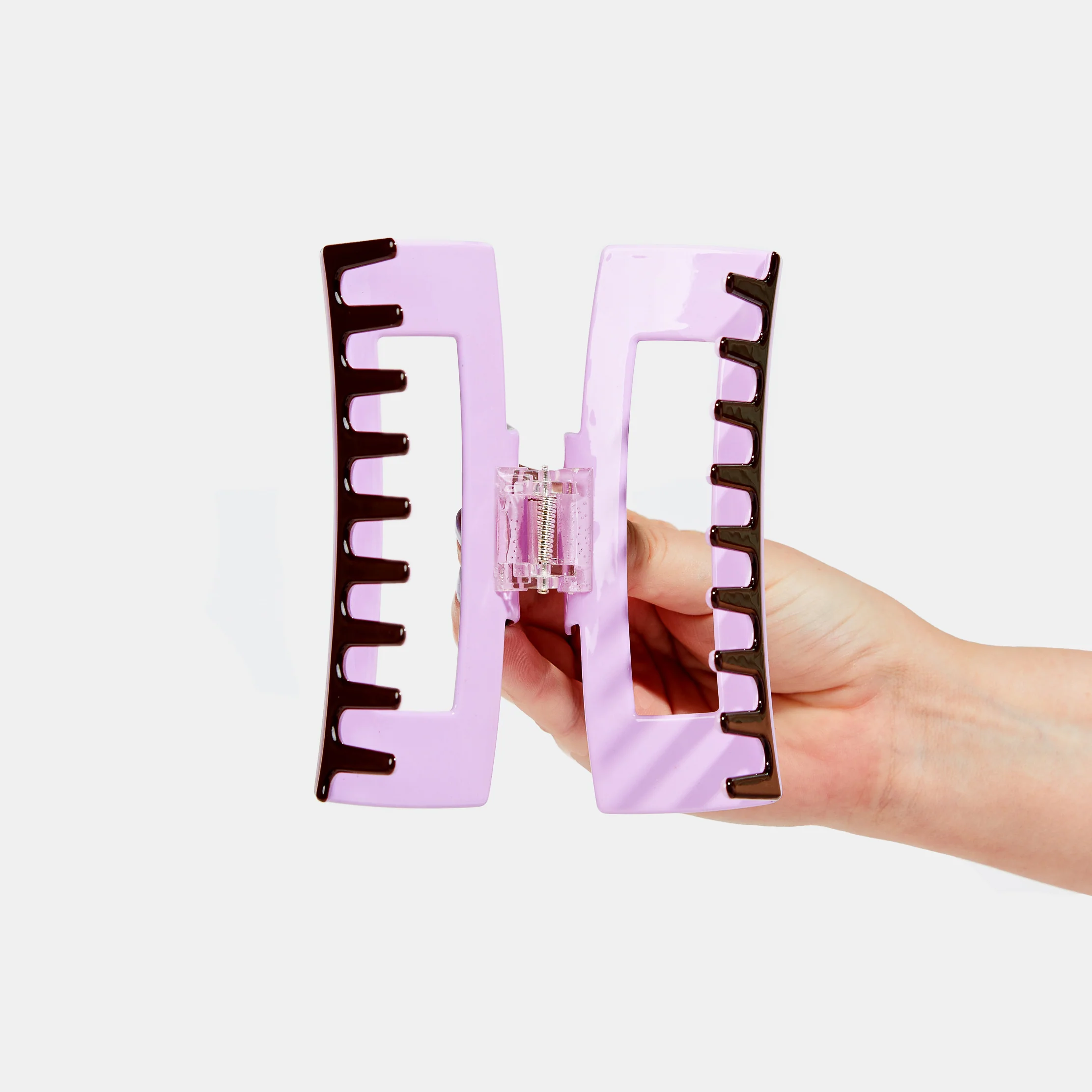 Jumbo Box Claw in Brown + Lilac - Image 4