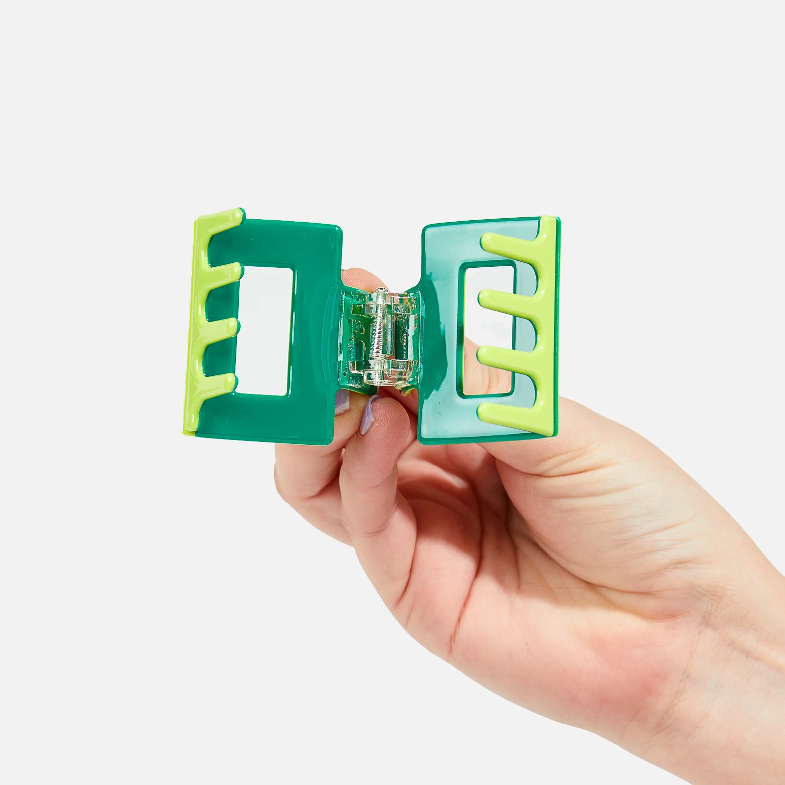 Midi Box Claw in Lime + Green - Image 3