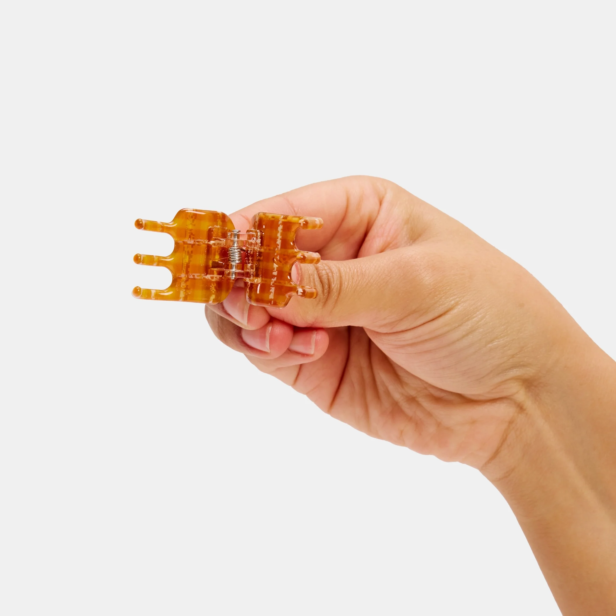 Mini Claw in Caramel Plaid - Image 4