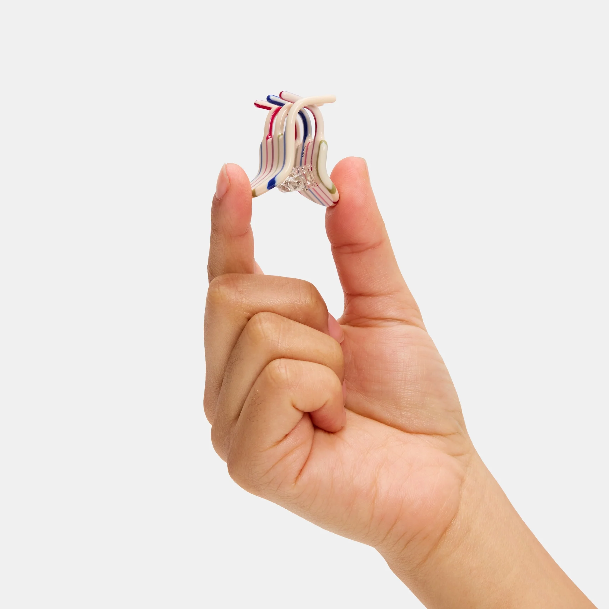Mini Claw in Vanilla Stripe - Image 3