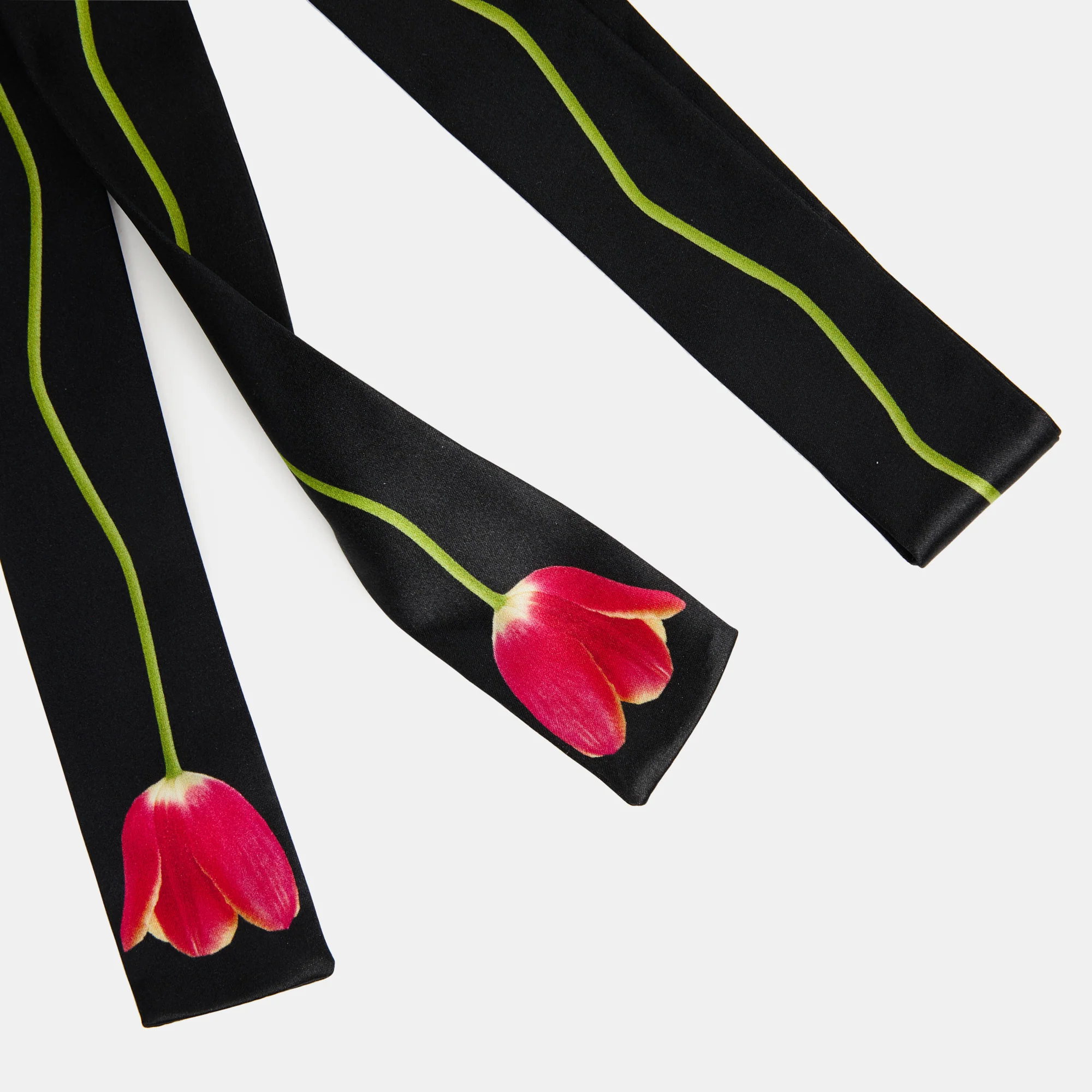 Silk Tie Scrunchie in Tulip - Image 6