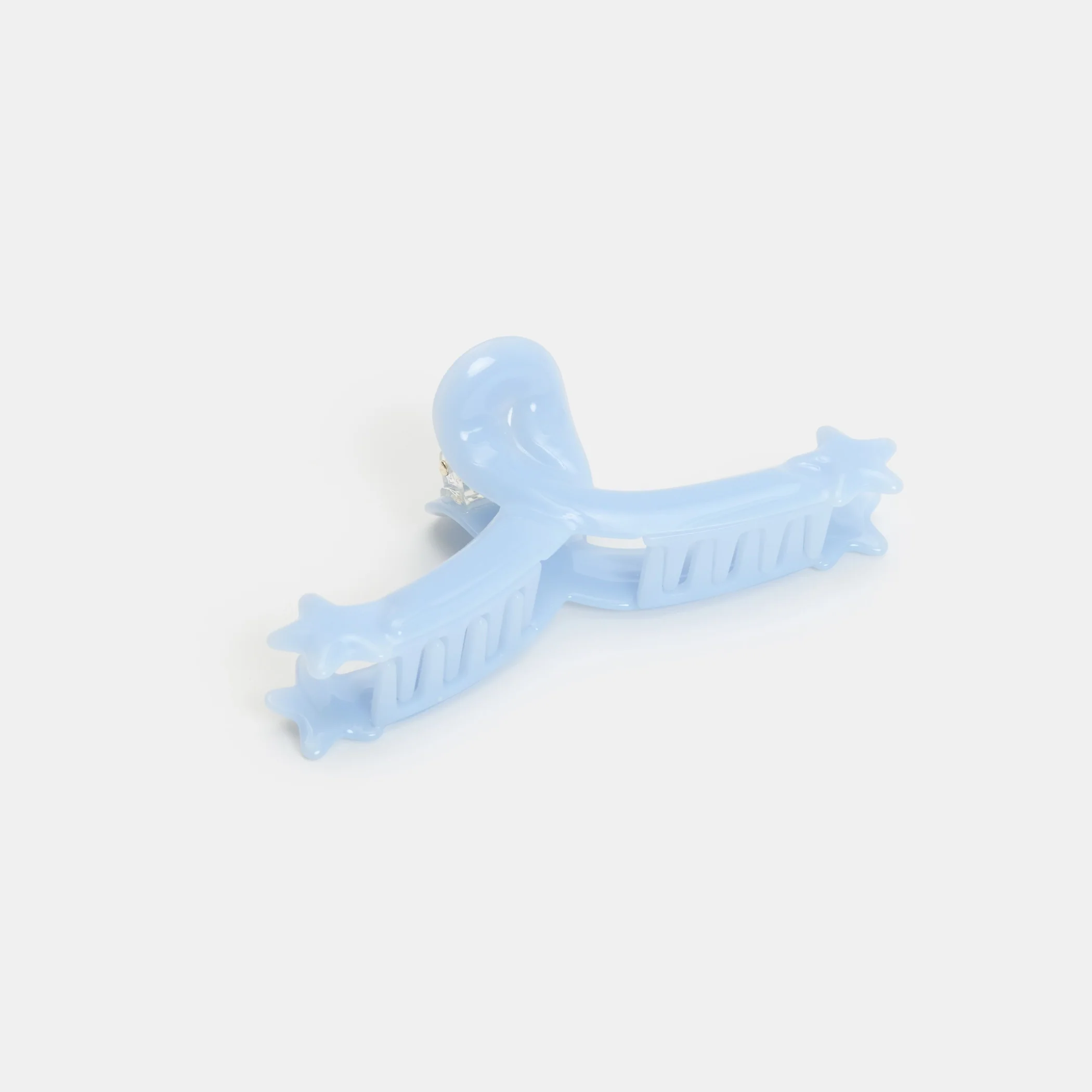 Single Star Loop Claw in Baby Blue