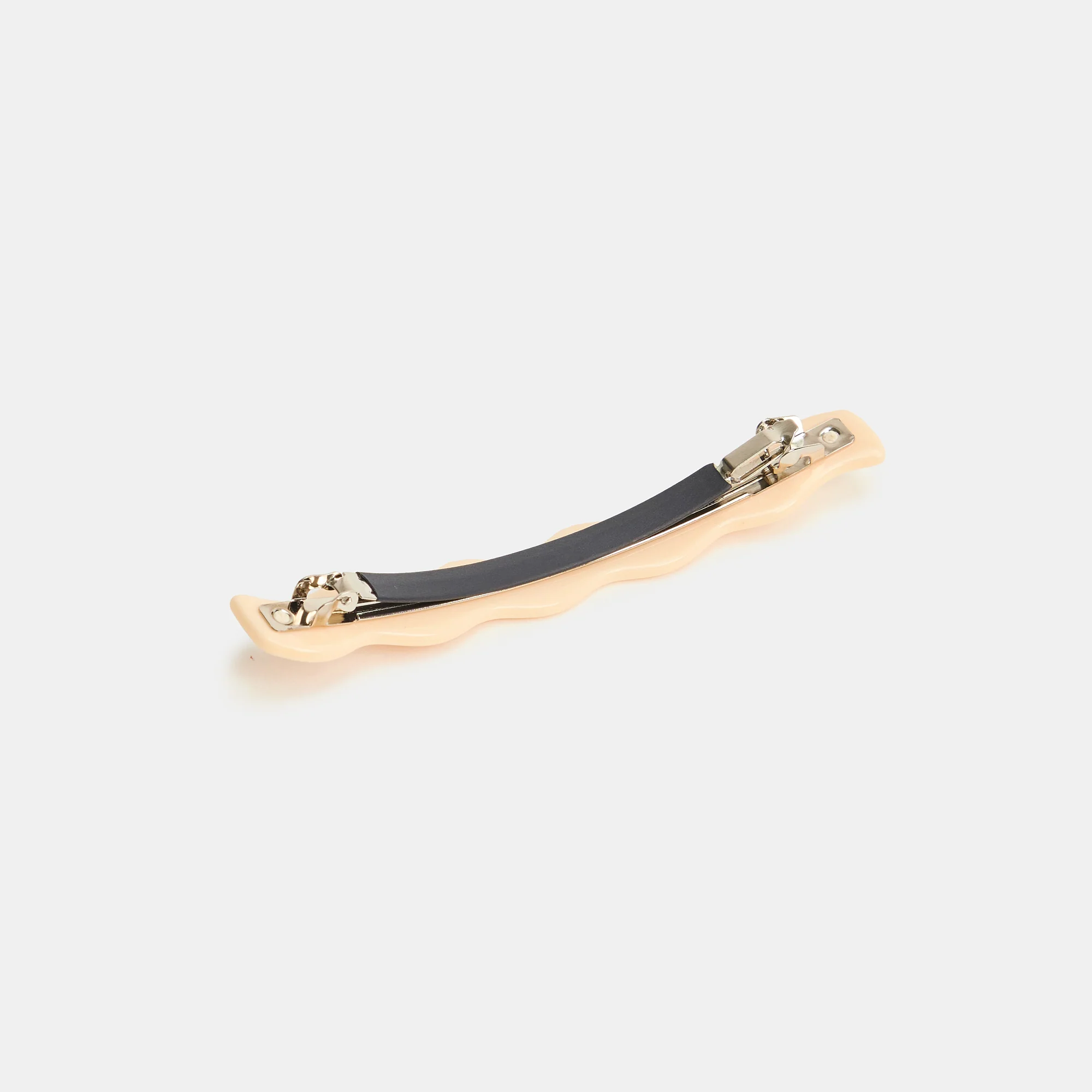 Skinny Wave Barrette in Cream - Image 4