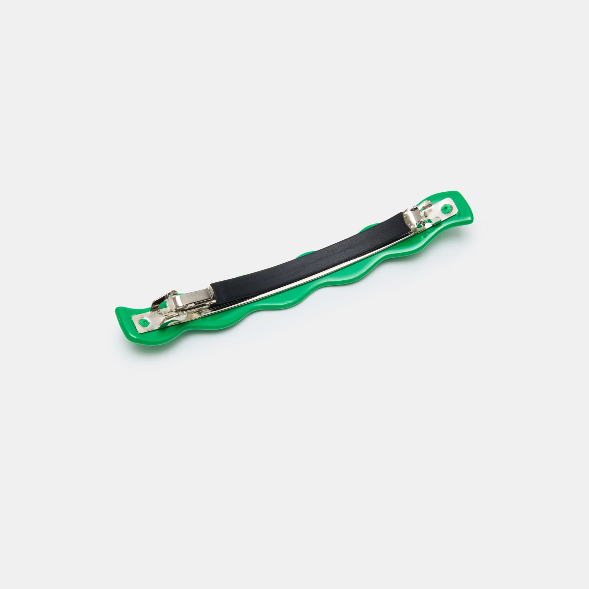 Skinny Wave Barrette in Kelly - Image 3
