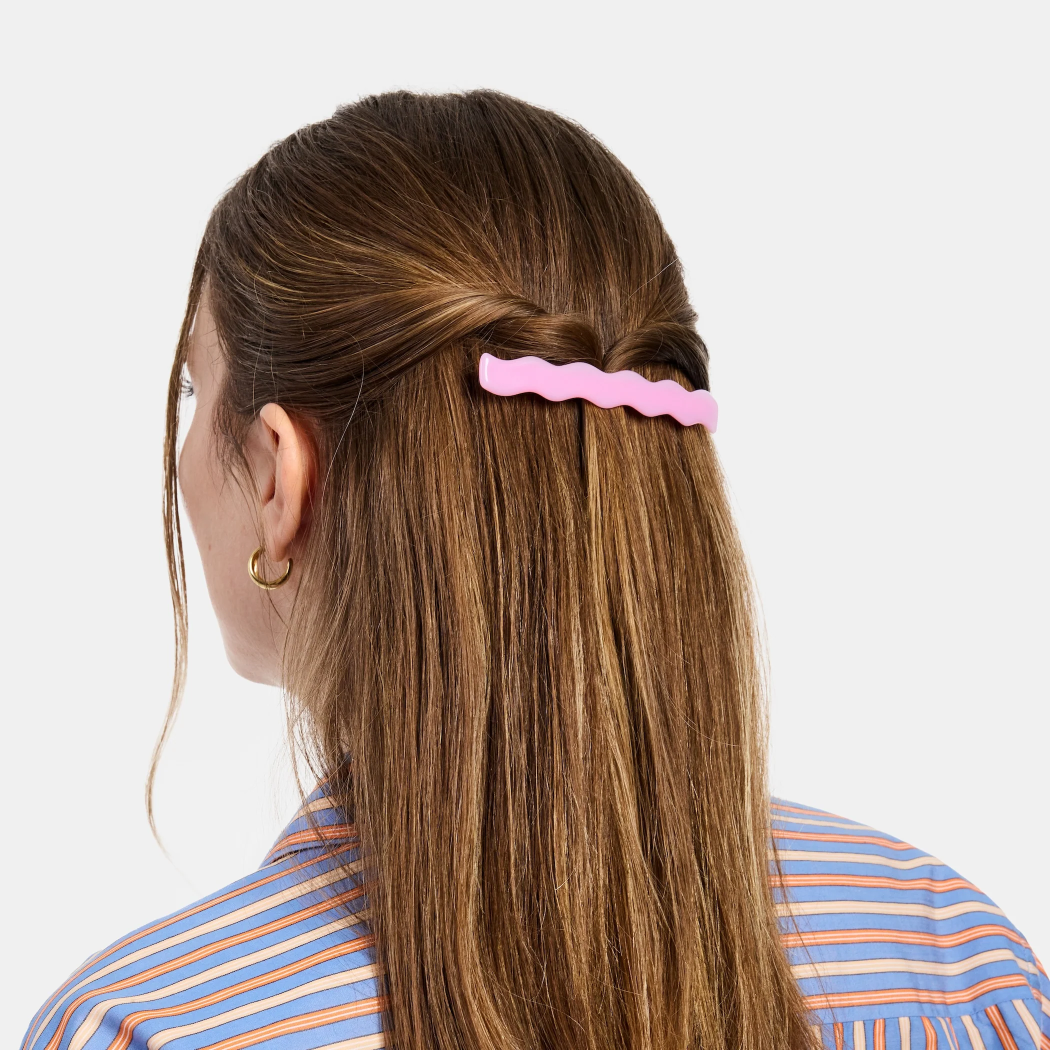 Skinny Wave Barrette in Lilac - Image 2
