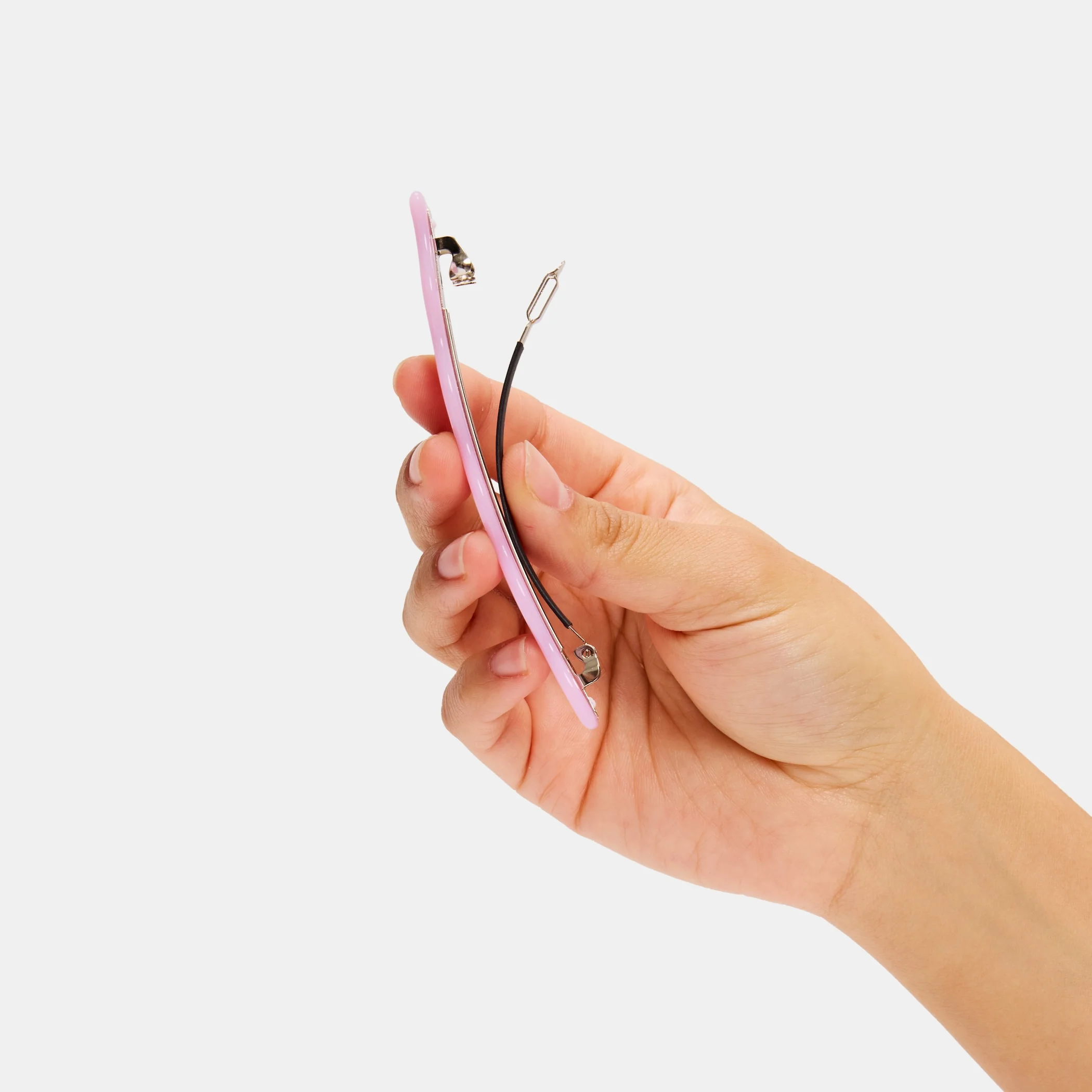 Skinny Wave Barrette in Lilac - Image 3