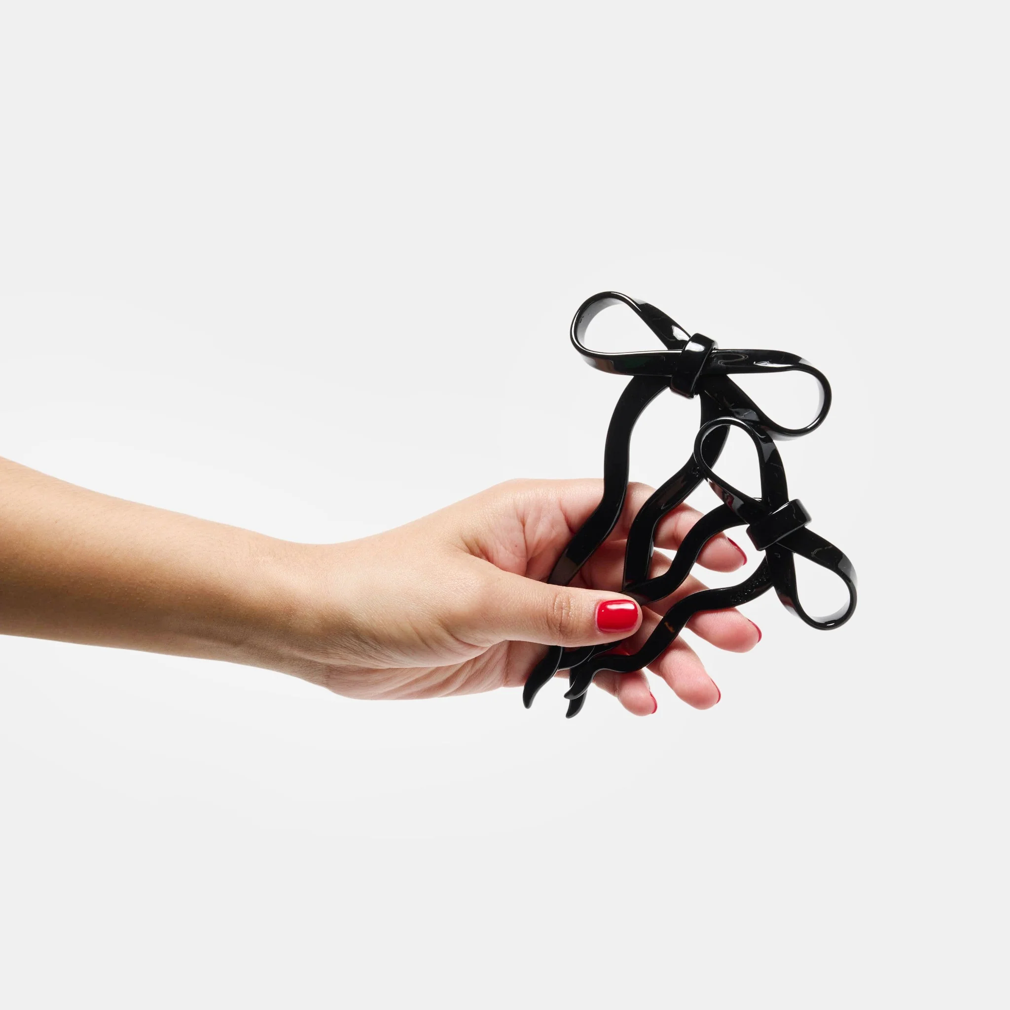 Bow Hairpin in Small Black - Image 6