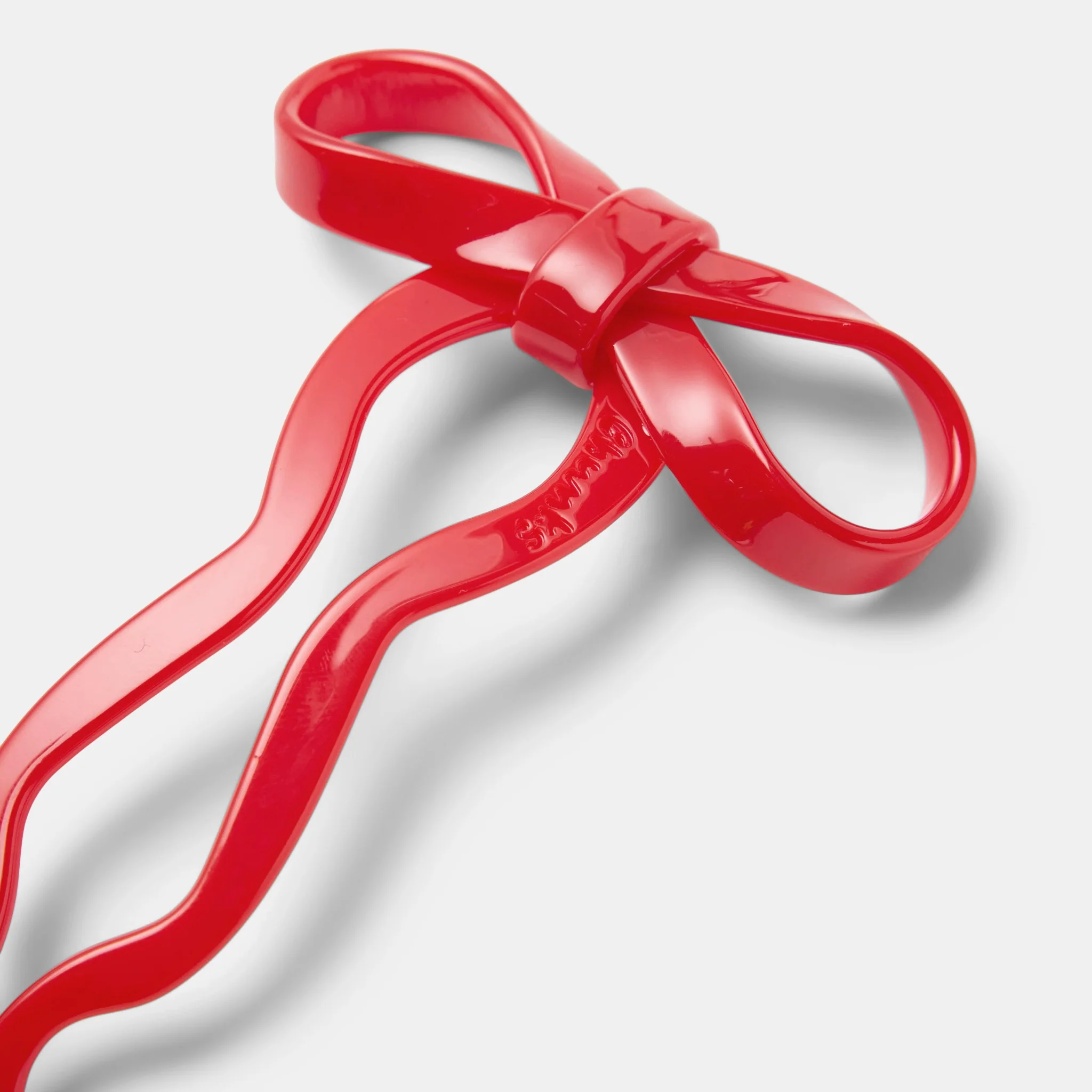 Bow Hairpin in Small Cherry - Image 3