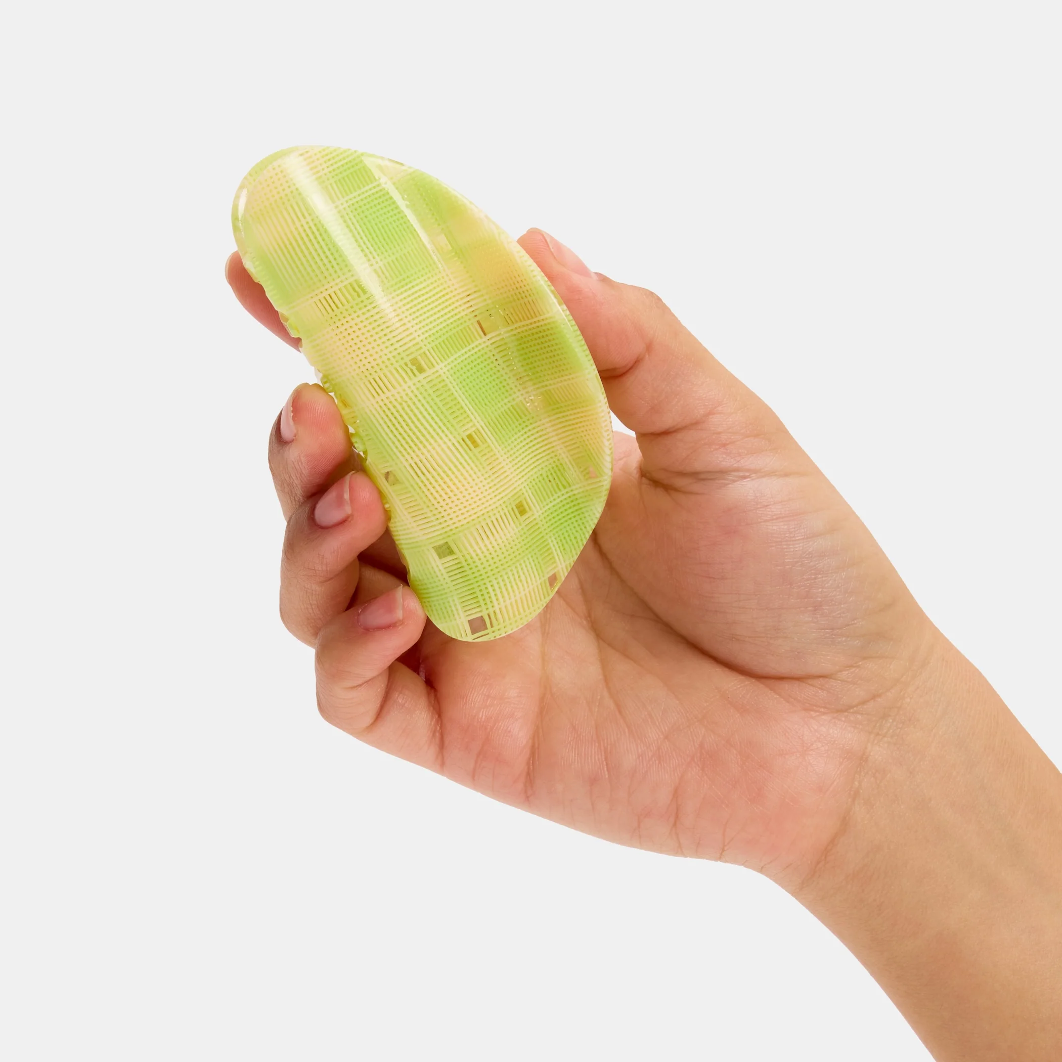 Suki Claw in Lime + Cream Plaid - Image 3
