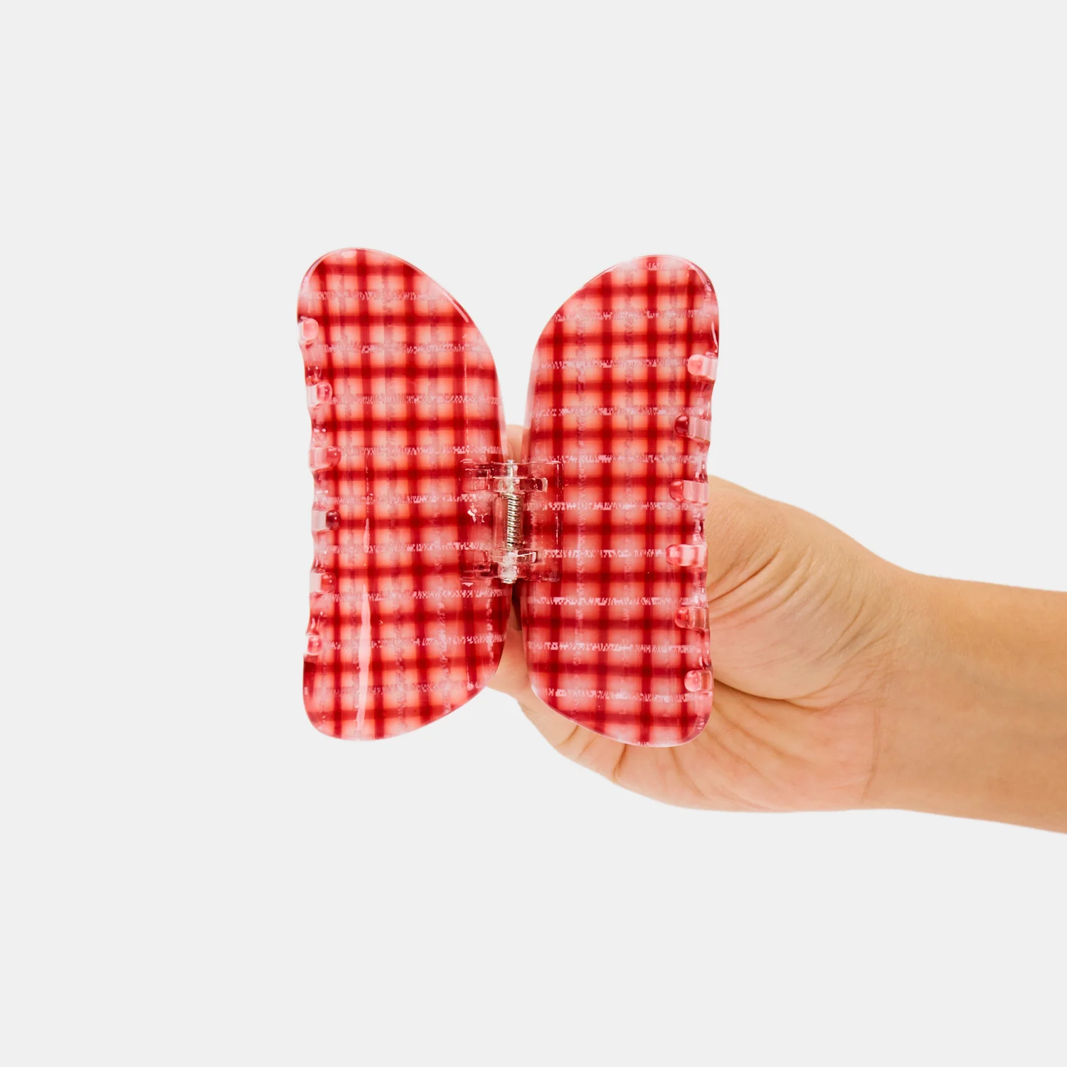 Suki Claw in Red Plaid - Image 4