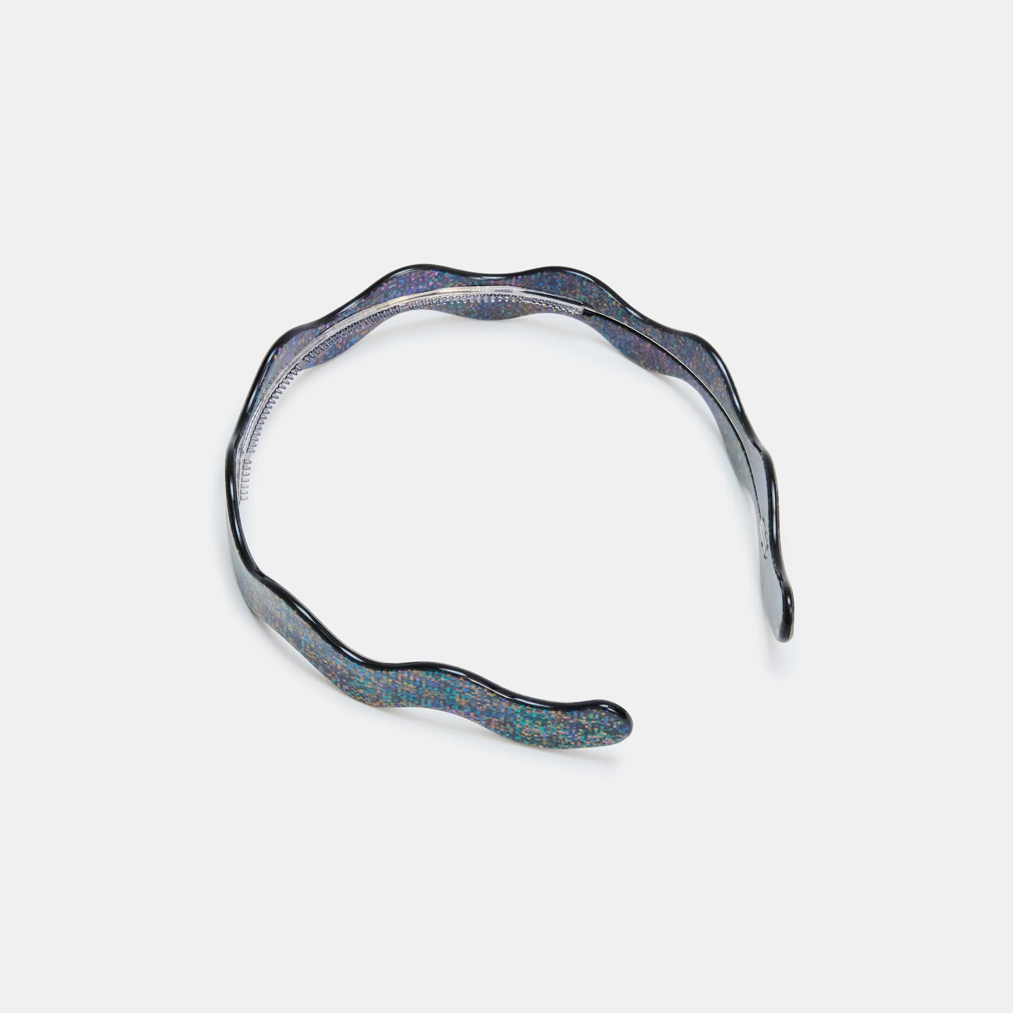 Wavy Dark Sparkle + Classic Olive Check Headband Bundle - Image 4